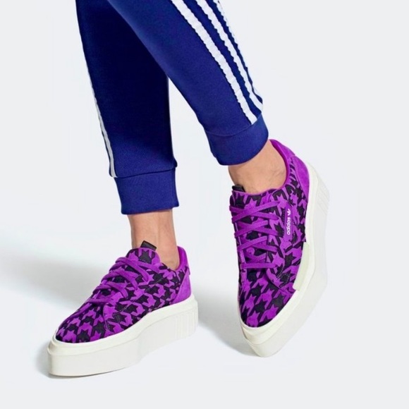 purple black adidas shoes